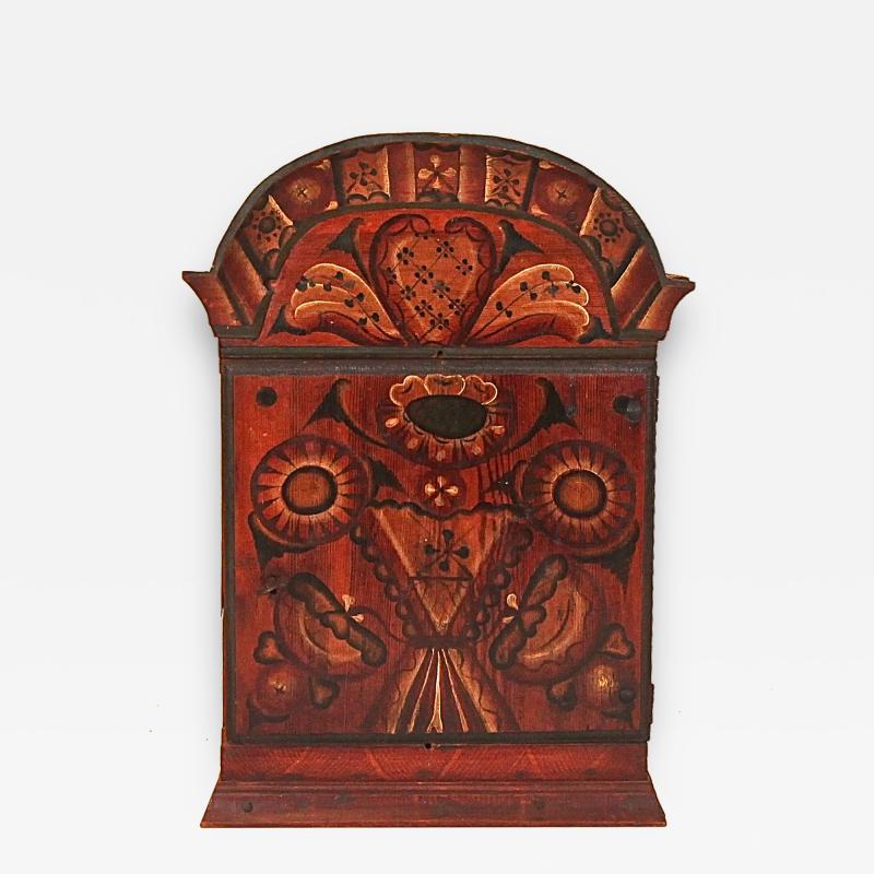 Swedish Painted Hanging Cupboard