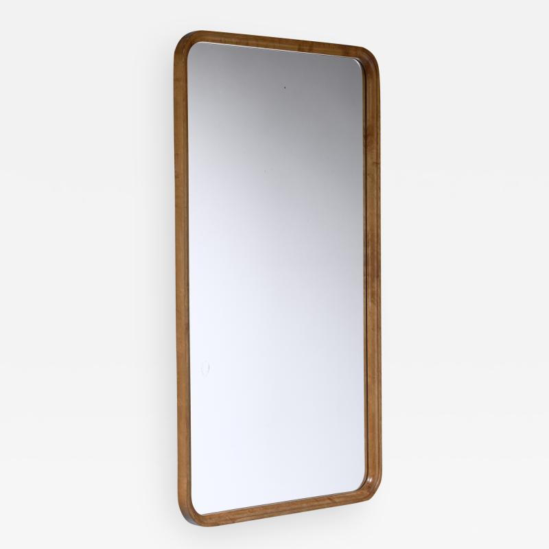 Swedish rectangular birch mirror 1930s