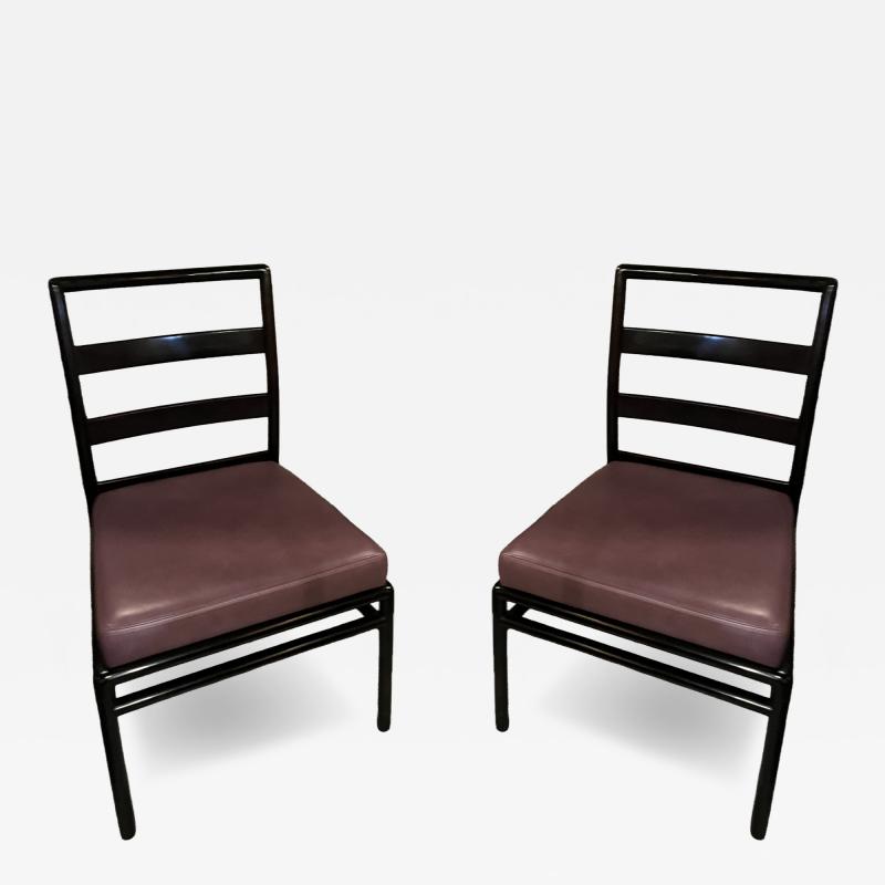 T H Robsjohn Gibbings 6 Robsjohn Gibbing Ming brown dining chairs