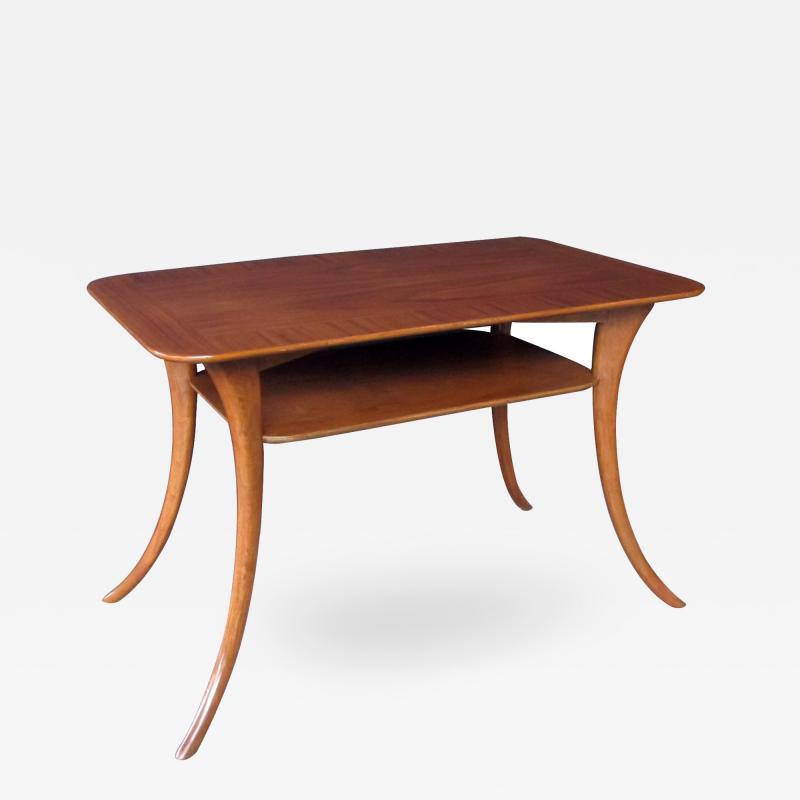 T H Robsjohn Gibbings A Widdicomb Rectangular Walnut Side Table Designed by Gibbings