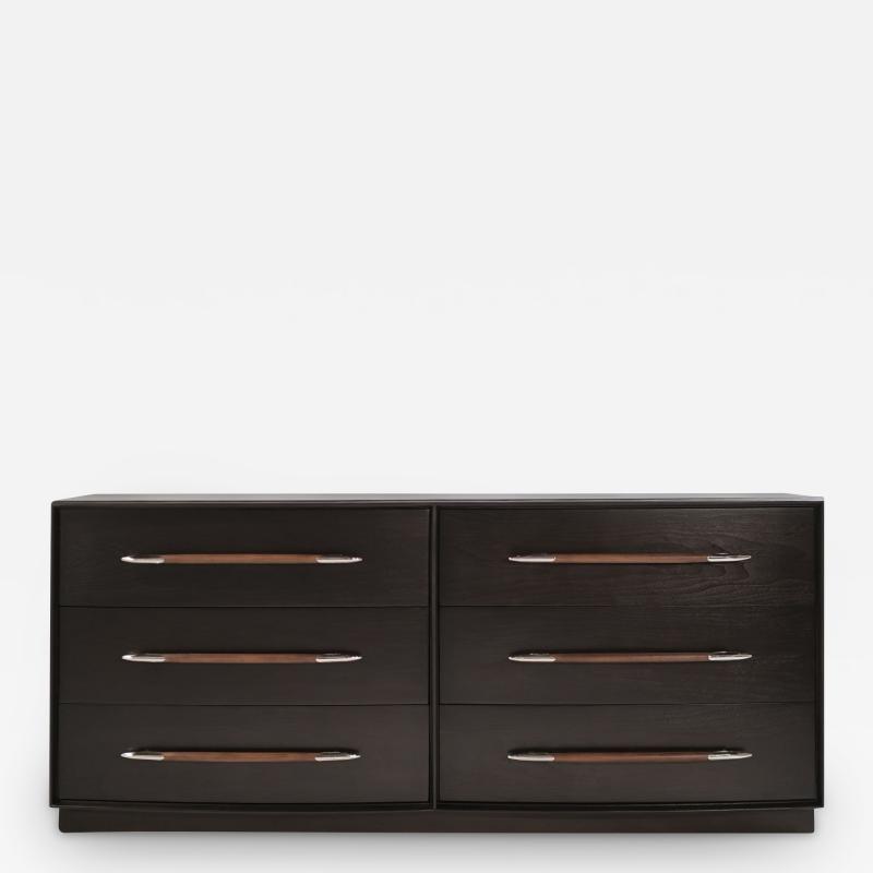T H Robsjohn Gibbings Ebonized Dresser by T H Robsjohn Gibbings C 1950s