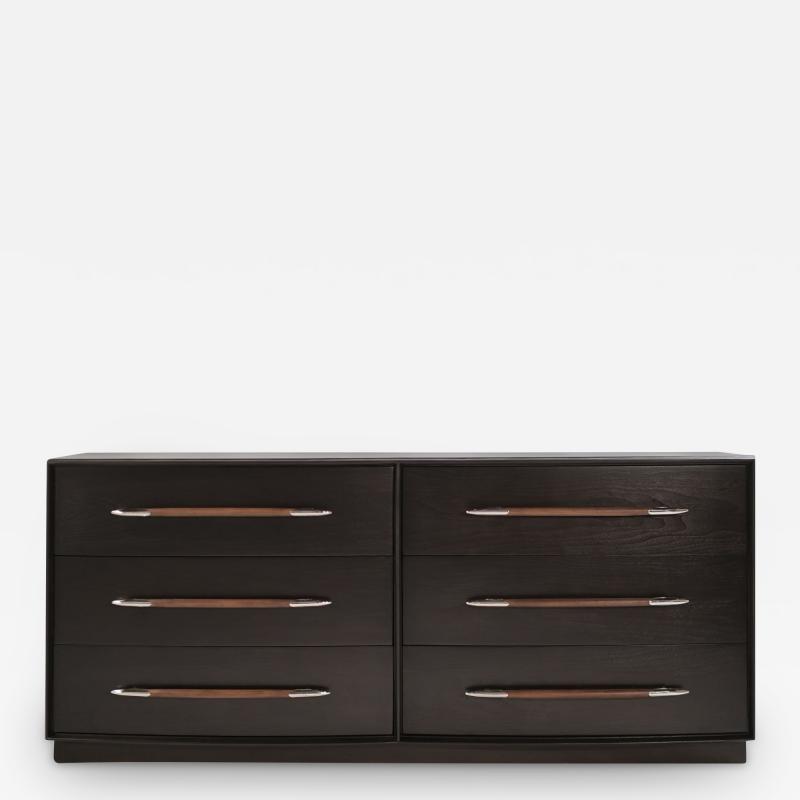 T H Robsjohn Gibbings Ebonized Dresser by T H Robsjohn Gibbings C 1950s