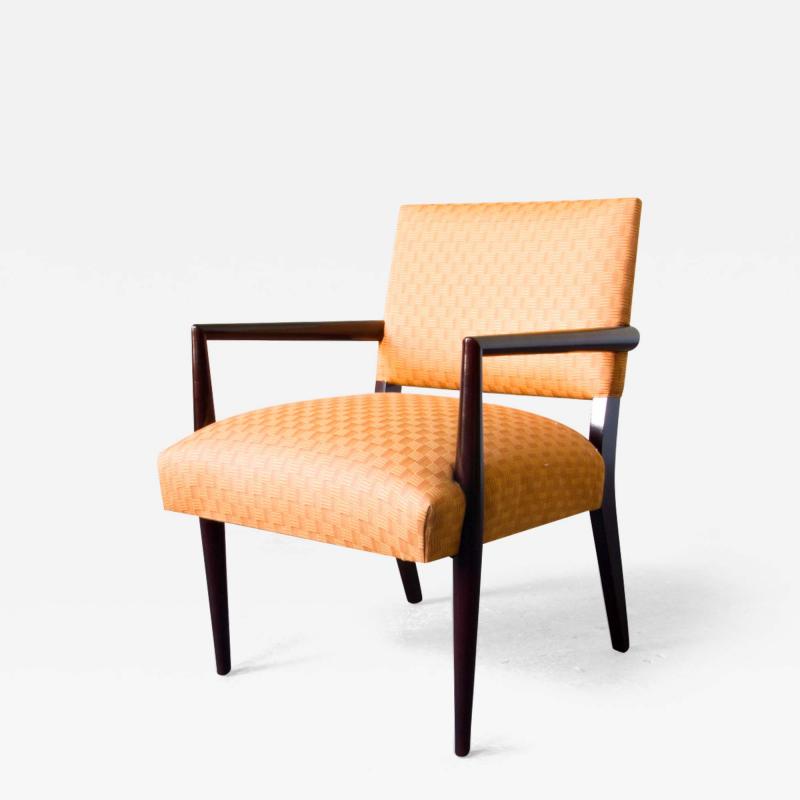 T H Robsjohn Gibbings Ebonized Wood Armchair