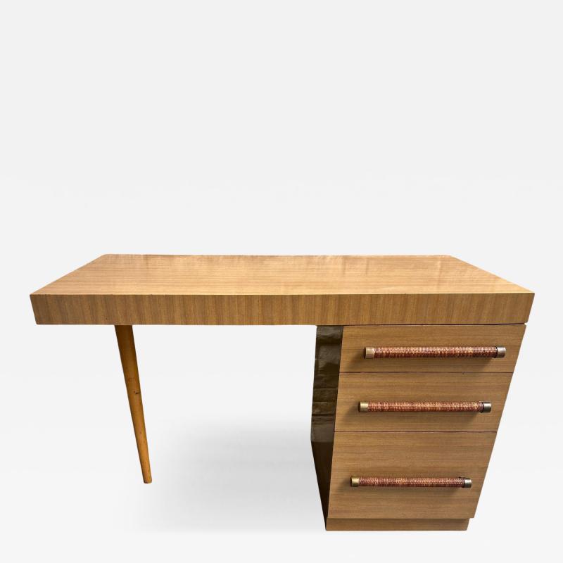 T H Robsjohn Gibbings Fabulous T H Robsjohn Gibbings Widdicomb Cane Pulls Desk Mid Century