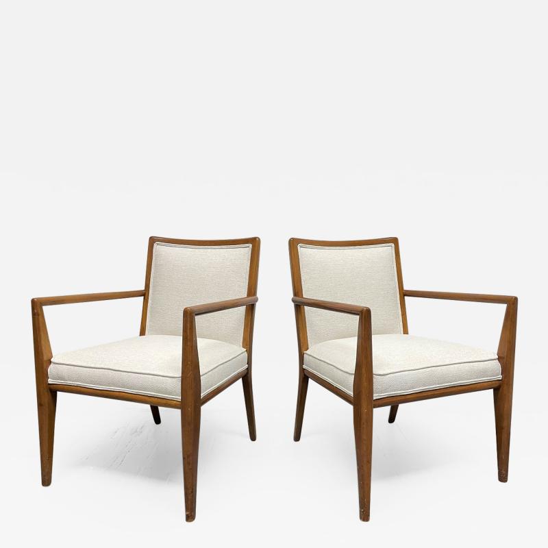 T H Robsjohn Gibbings Pair T H Robsjohn Gibbings Armchairs