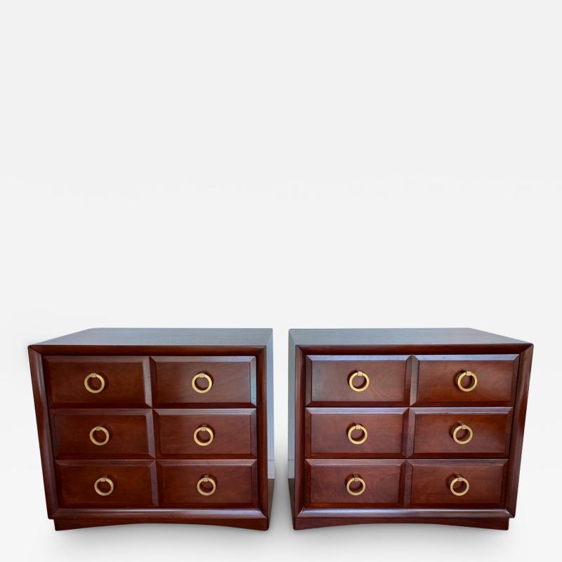 T H Robsjohn Gibbings Pair of Robsjohn Gibbings for Widdicomb Chest of Drawers