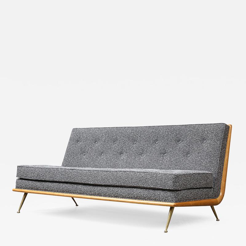 T H Robsjohn Gibbings Rare Armless Sofa by T H Robsjohn Gibbings for Widdicomb Furniture Co 