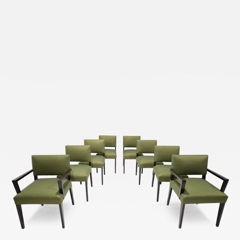 T H Robsjohn Gibbings Robsjohn Gibbings Dining Chairs in Donghia Upholstery