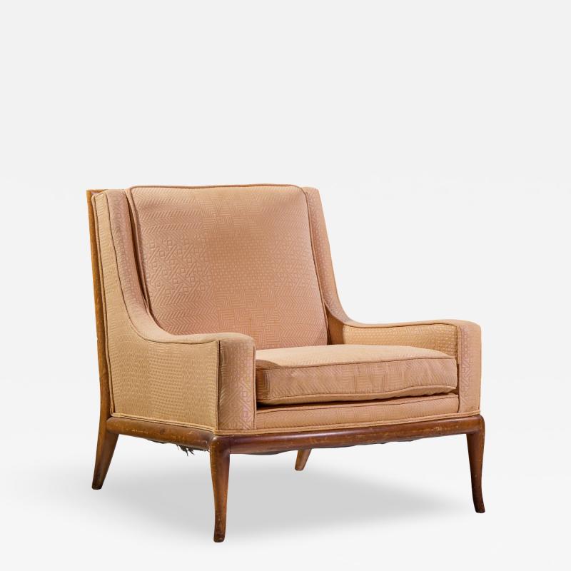 T H Robsjohn Gibbings Robsjohn Gibbings for Widdicomb Mid Century Bleached Mahogany Lounge Chair