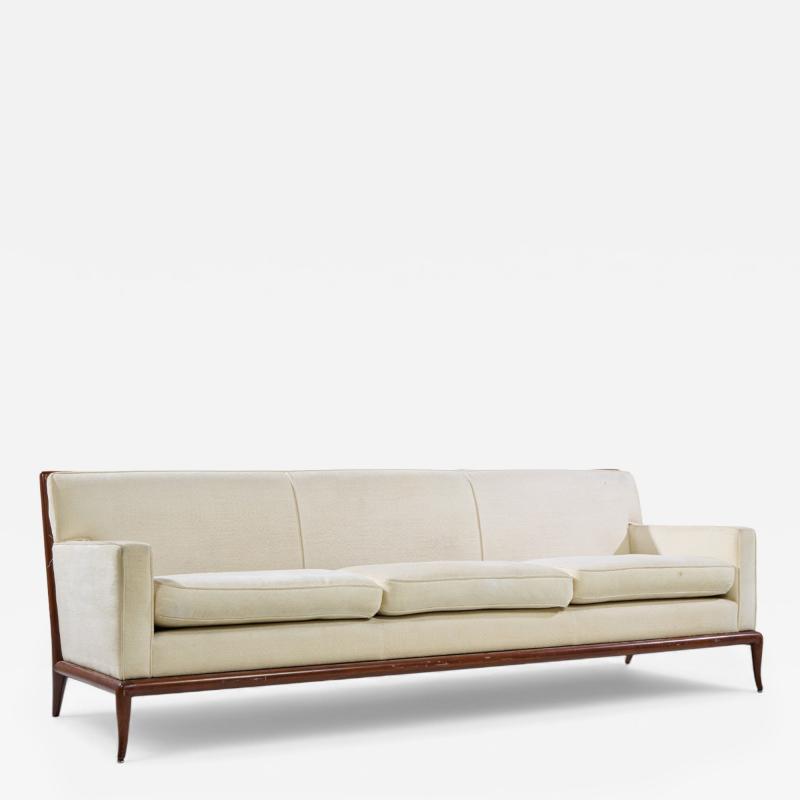 T H Robsjohn Gibbings Robsjohn Gibbings for Widdicomb Mid Century Walnut Sofa