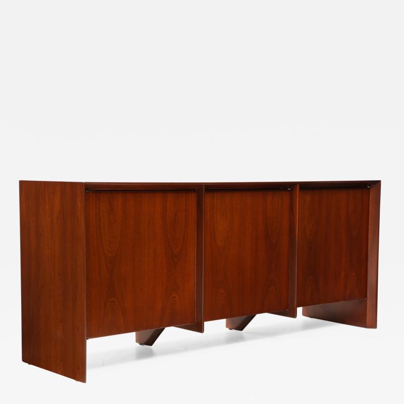 T H Robsjohn Gibbings T H Robsjohn Gibbings Modernist Walnut Credenza