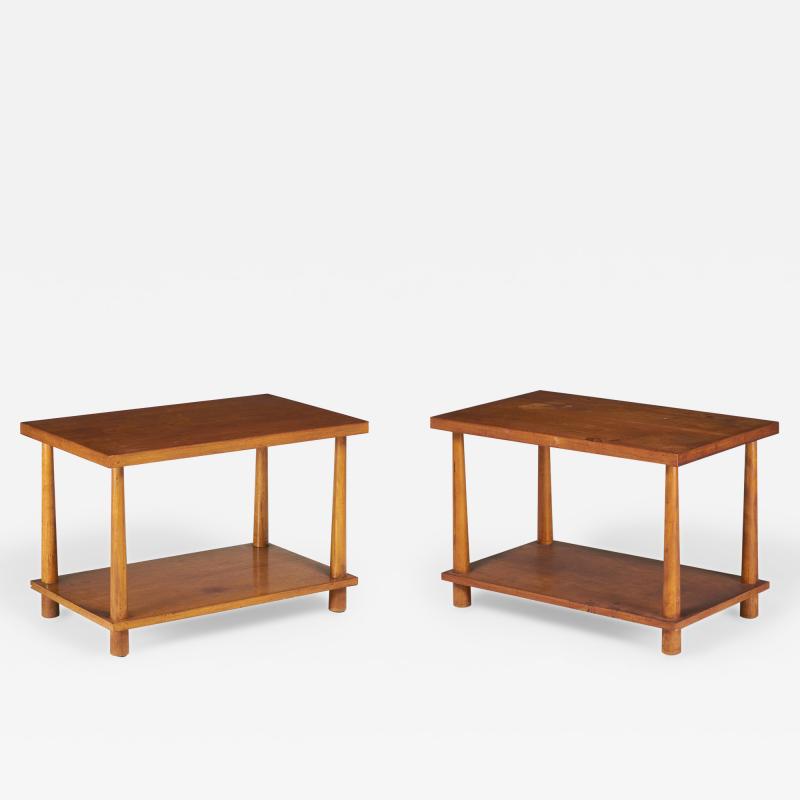 T H Robsjohn Gibbings T H Robsjohn Gibbings for Widdicomb AmericanTapered Dowel Leg End Tables