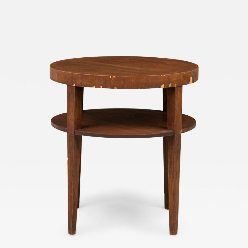 T H Robsjohn Gibbings Th Robsjohn Gibbings For Widdicomb Two Tier Circular End Side Table