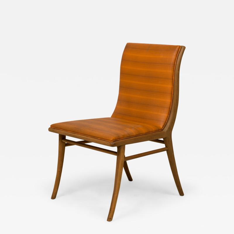 T H Robsjohn Gibbings Th Robsjohn Gibbings For Widdicomb Upholstered Walnut Dining Side Chair