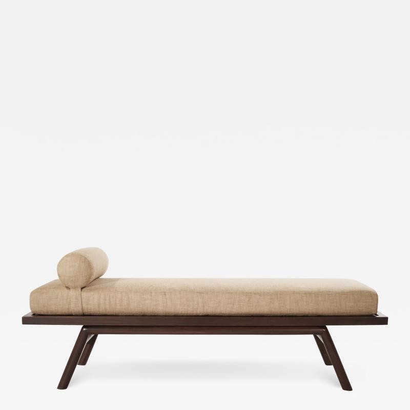 T H Robsjohn Gibbings Walnut Daybed by T H Robsjohn Gibbings C 1950s