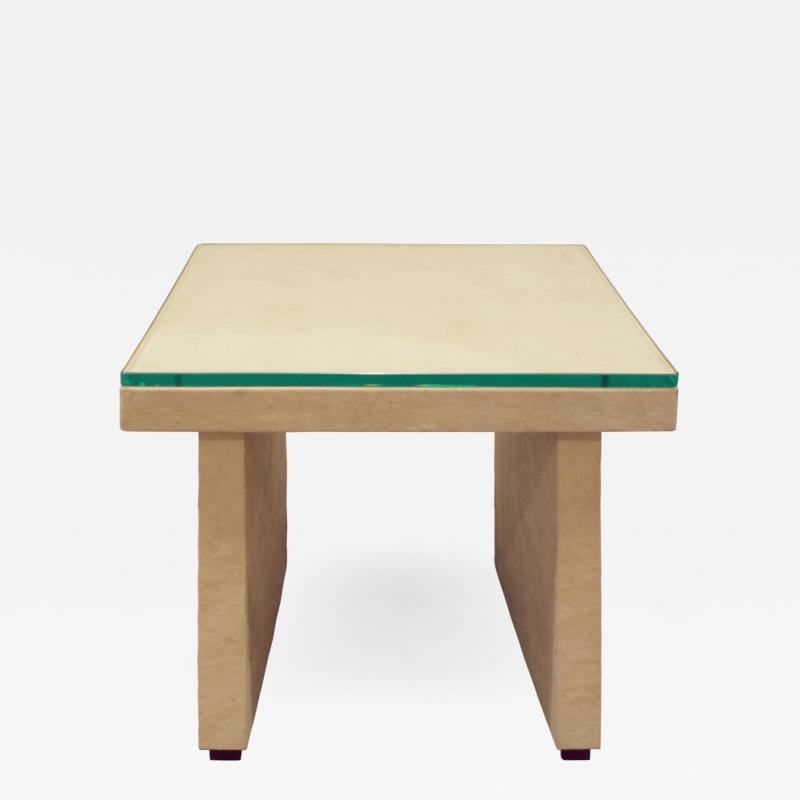 T Style Occasional Table in Ultrasuede 1970s