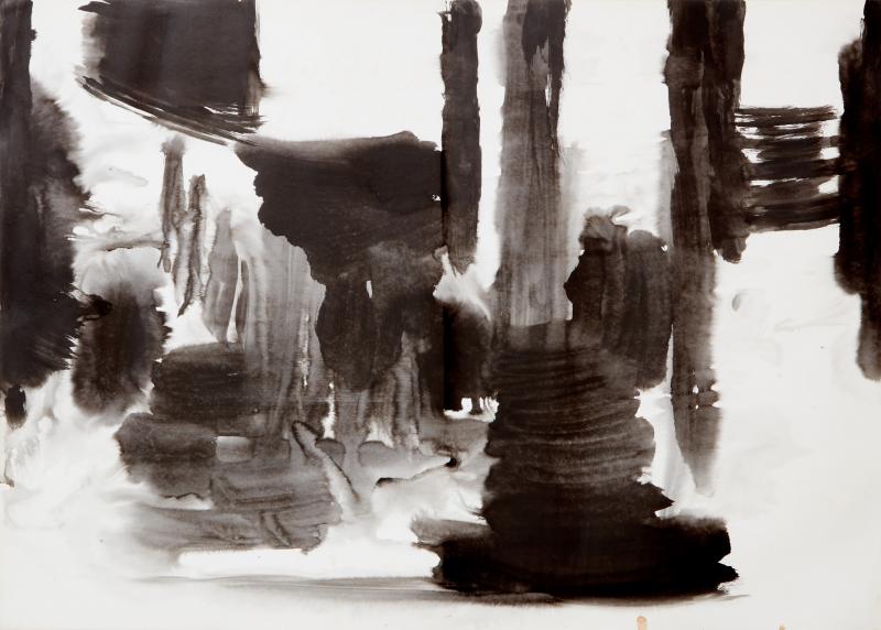 T ang Haywen diptych ink on paper 1975