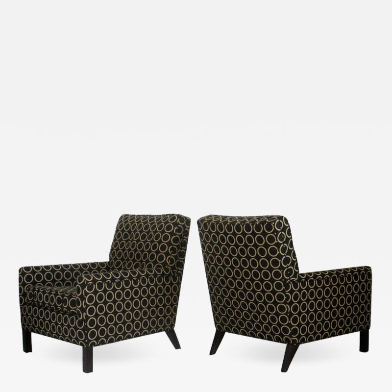 TH Robsjohn Gibbings Pair of Lounge Chairs by T H Robsjohn Gibbings 1954 for Widdicomb