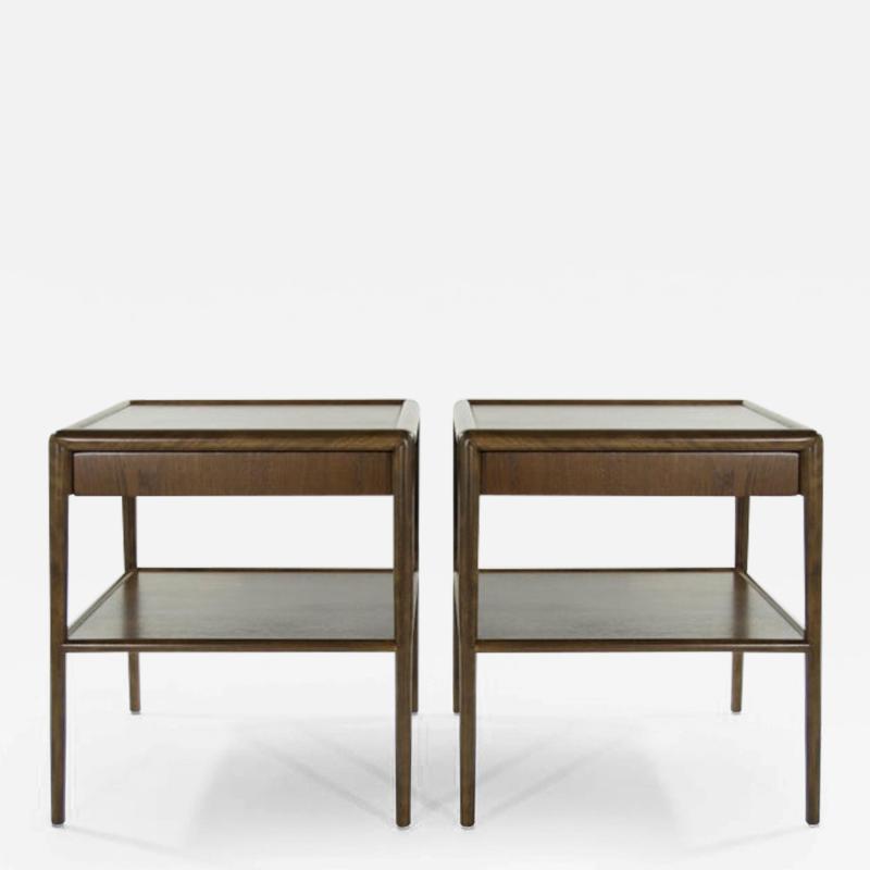 TH Robsjohn Gibbings Pair of T H Robsjohn Gibbings for Widdicomb End Tables 1952