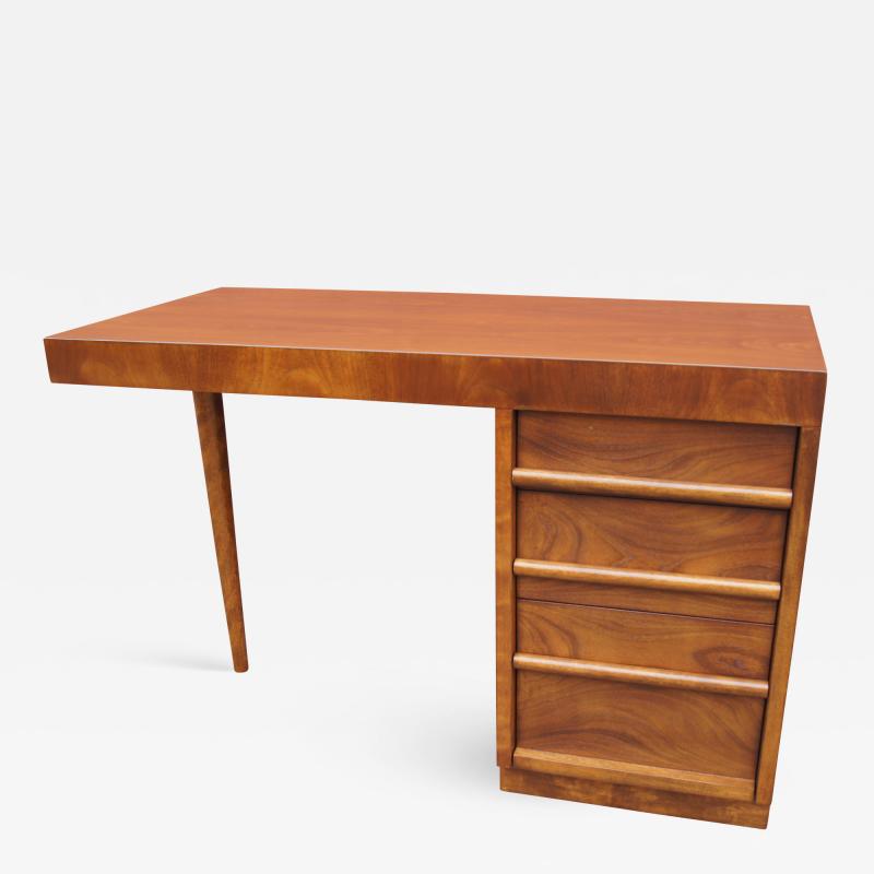 TH Robsjohn Gibbings Walnut Desk by T H Robsjohn Gibbings for Widdicomb