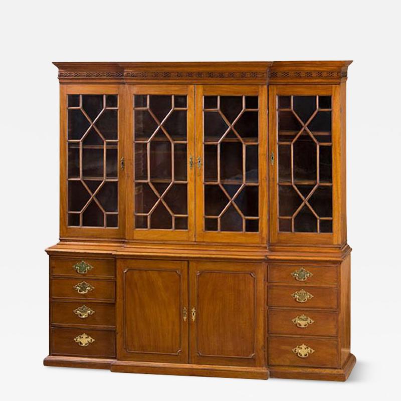 THE ABRAHAM BISHOP BREAKFRONT BOOKCASE