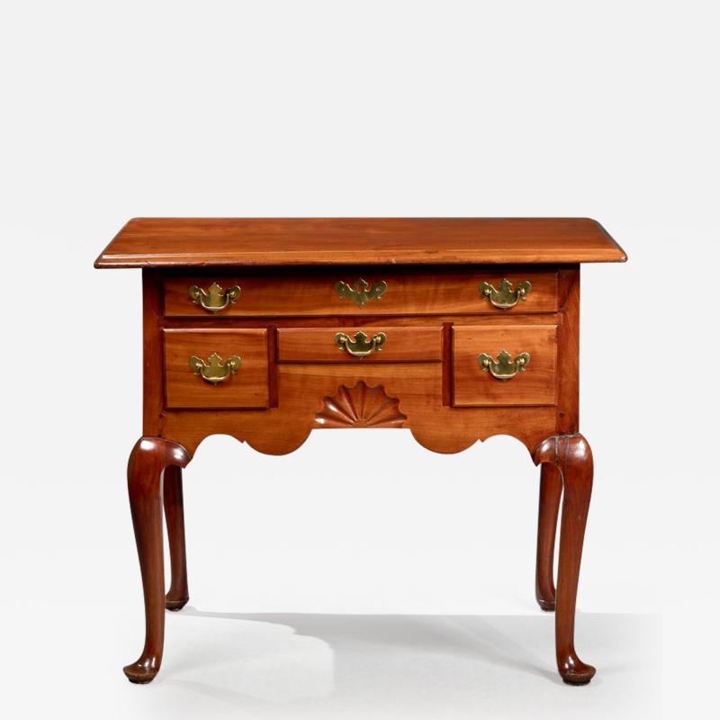 THE WALKER FAMILY QUEEN ANNE LOWBOY WITH FAN CARVED SKIRT