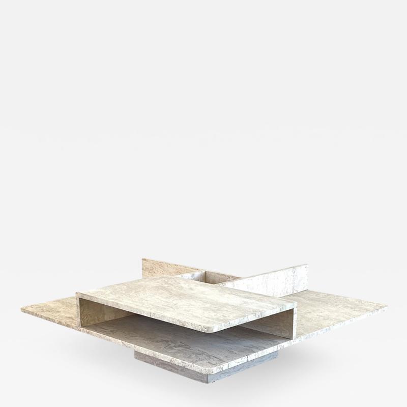 TRAVERTINE COFFEE TABLE