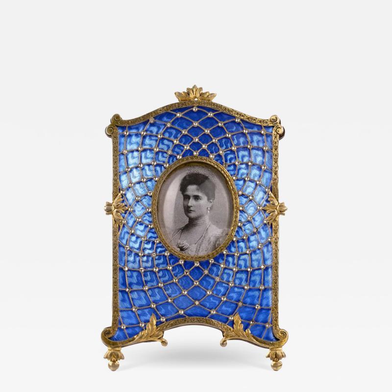 Table Photograph Frame In The Style Of Faberge Circa 1900 1910