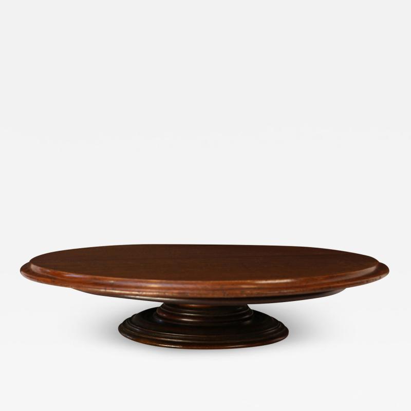 Table Top Lazy Susan in Brown English Oak