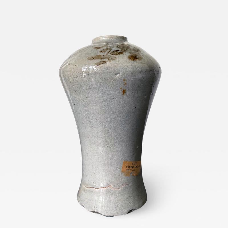 Tall Korean Ceramic Storage Jar Joseon Dynasty