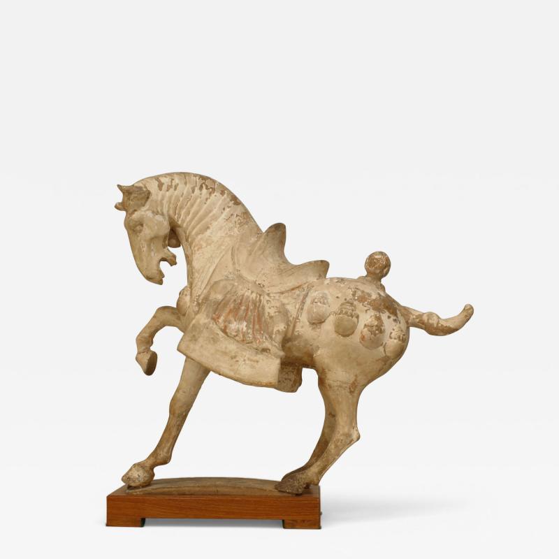 Tang Dynasty Clay Prancing Horse