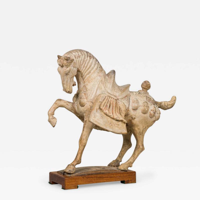 Tang Dynasty Clay Prancing Horse