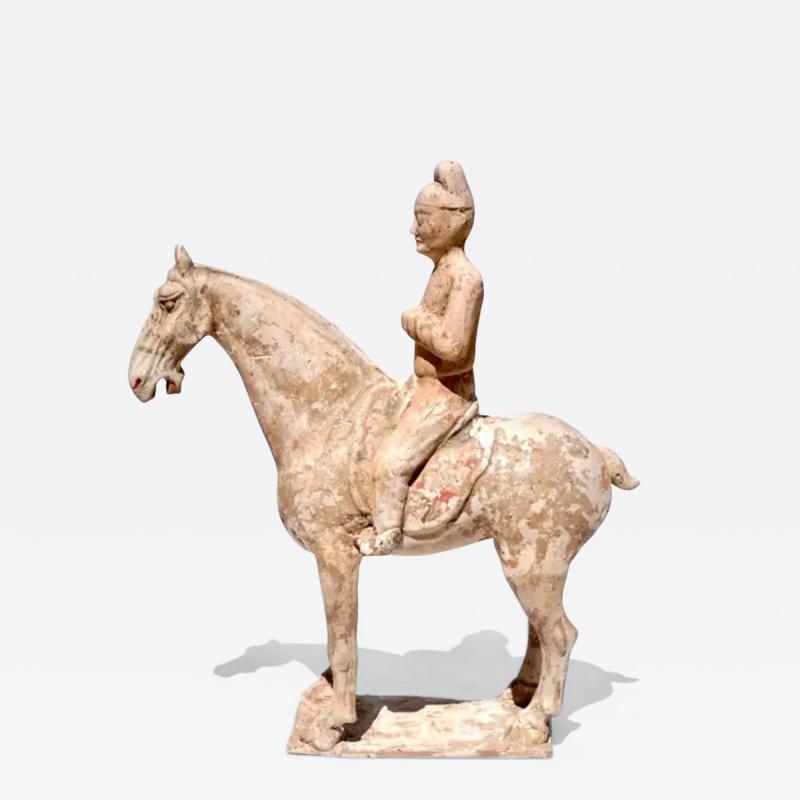 Tang Dynasty Terracotta Horse and Rider