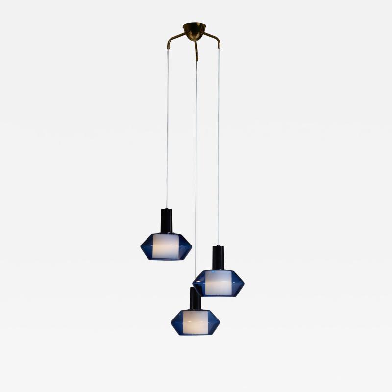 Tapio Wirkkala Blue K2 140 Pendants by Tapio Wirkkala for Iittala Finland Large Quantity