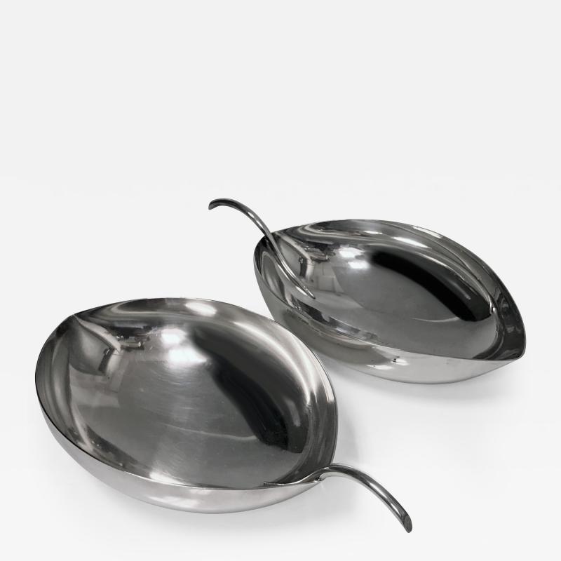 Tapio Wirkkala Pair Christofle Bowls designed by Tapio Wirkkala 1915 1985 Christofle