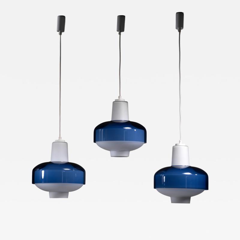 Tapio Wirkkala Set of 3 Tapio Wirkkala 4619 4620 pendants for IIttala by Idman