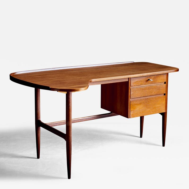 Teak Boomerang Desk