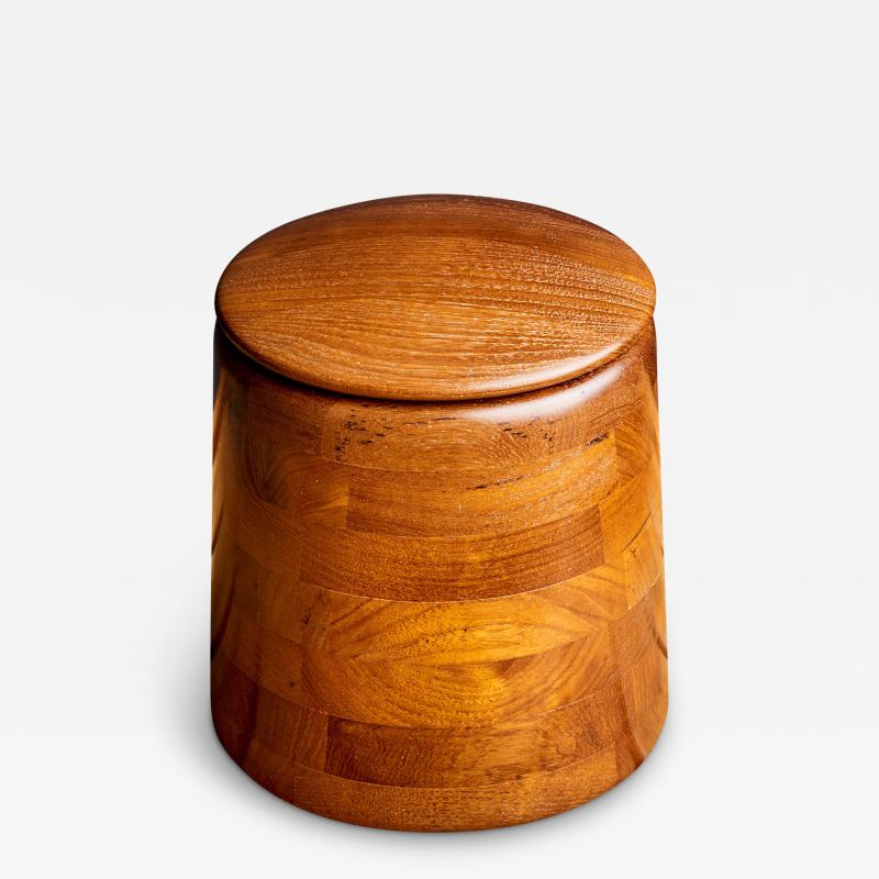 Teak and Cork Ice Bucket in excellent condition