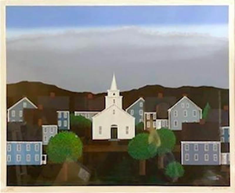 Ted Jeremenko White Chapel I New England Village 
