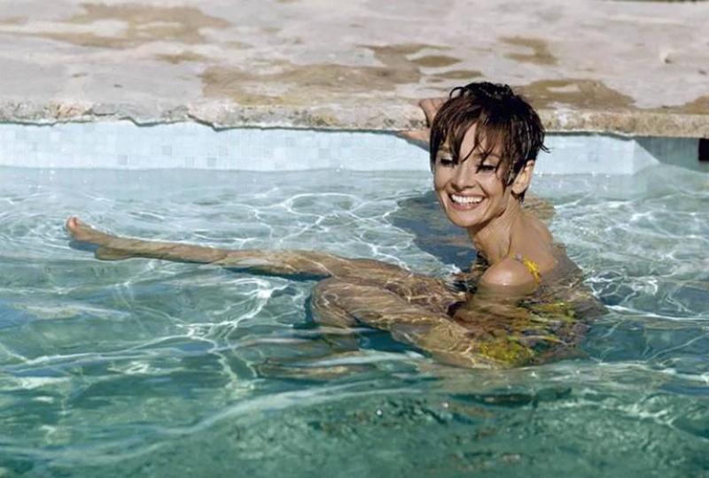 Terry O Neill Audrey Hepburn Pool