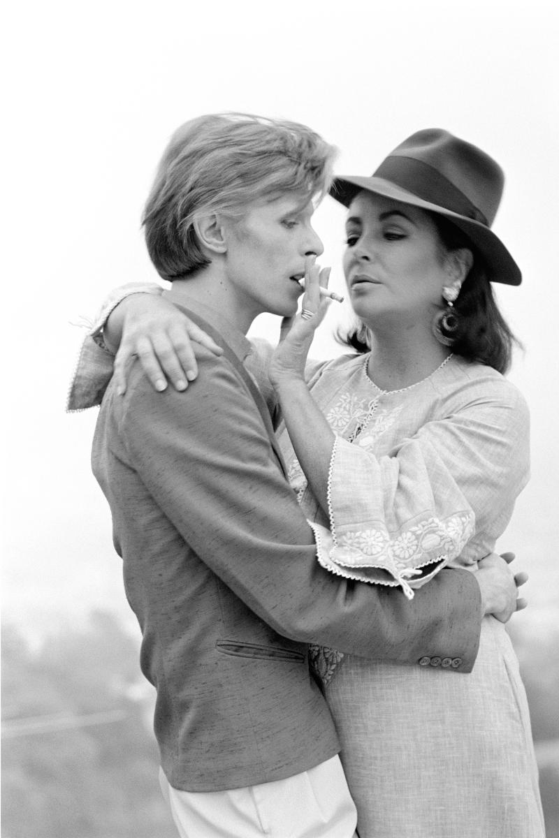 Terry O Neill David Bowie with Elizabeth Taylor
