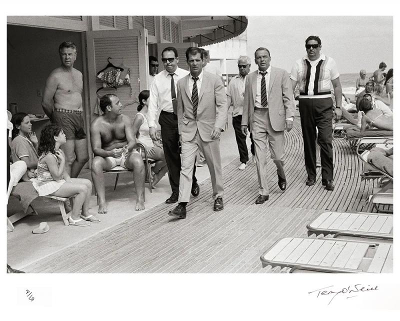 Terry O Neill Frank Sinatra Miami Boardwalk Signed Platinum print
