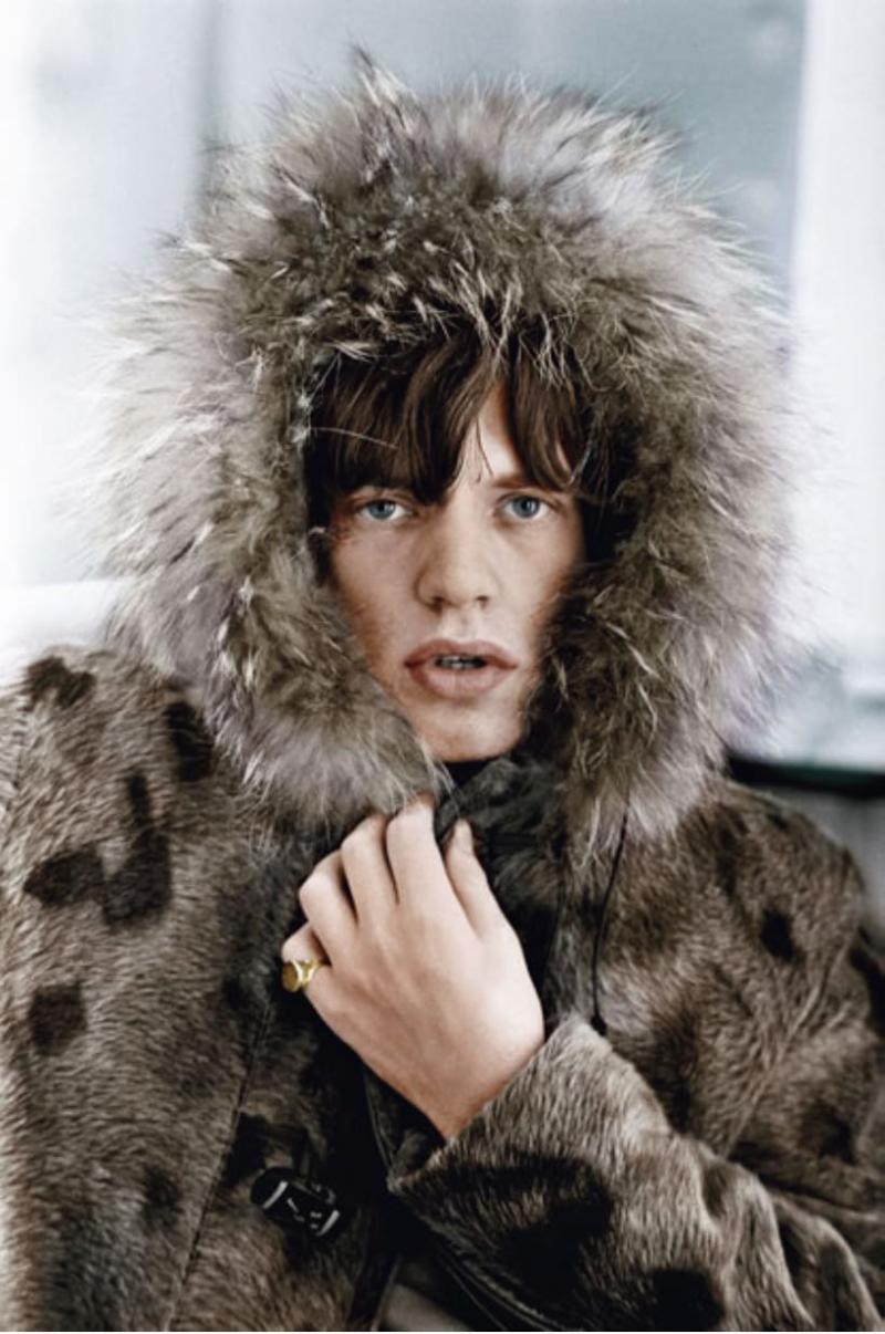 Terry O Neill Mick Jagger Colorized