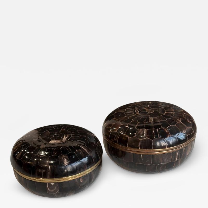 Tessellated Horn Dresser Boxes by Enrique Garcel Colombia