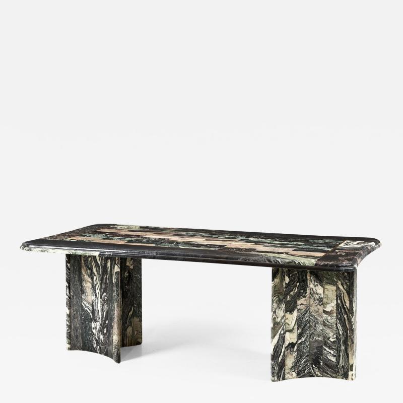 Tessellated Marble Dining Table Italy 1970