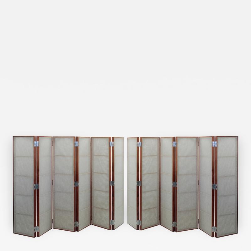 Thad Hayes Pair of Custom Designed Matched Screens by Thad Hayes