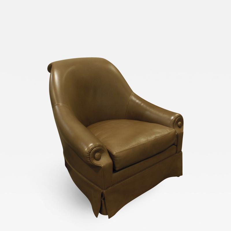 Thad Hayes Thad Hayes Custom Barrel Back Lounge Chair 2000