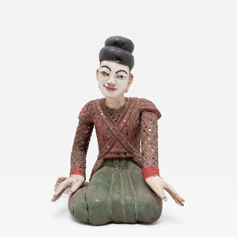Thai Polychrome Dancer Figure