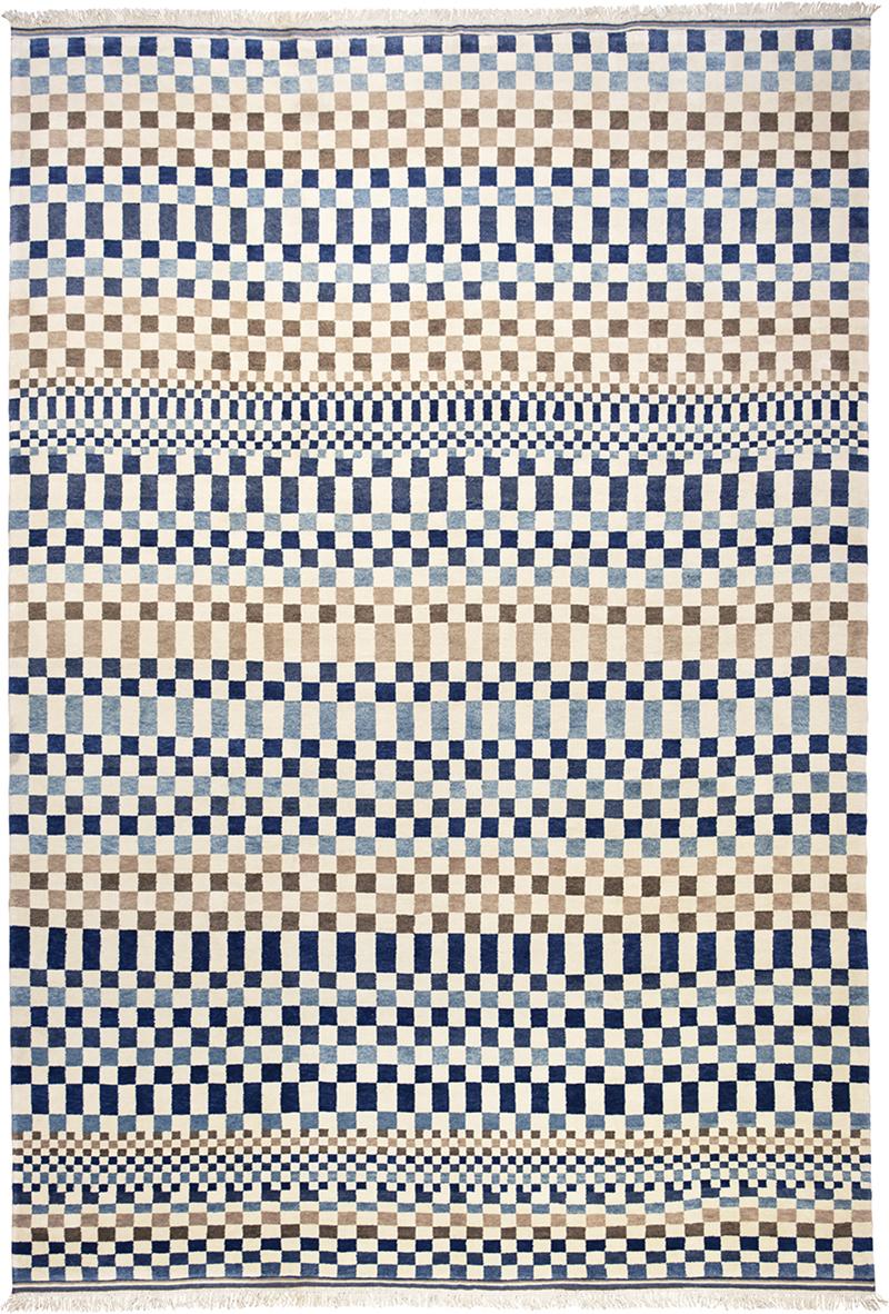 The Checkerboard Blue Brown 