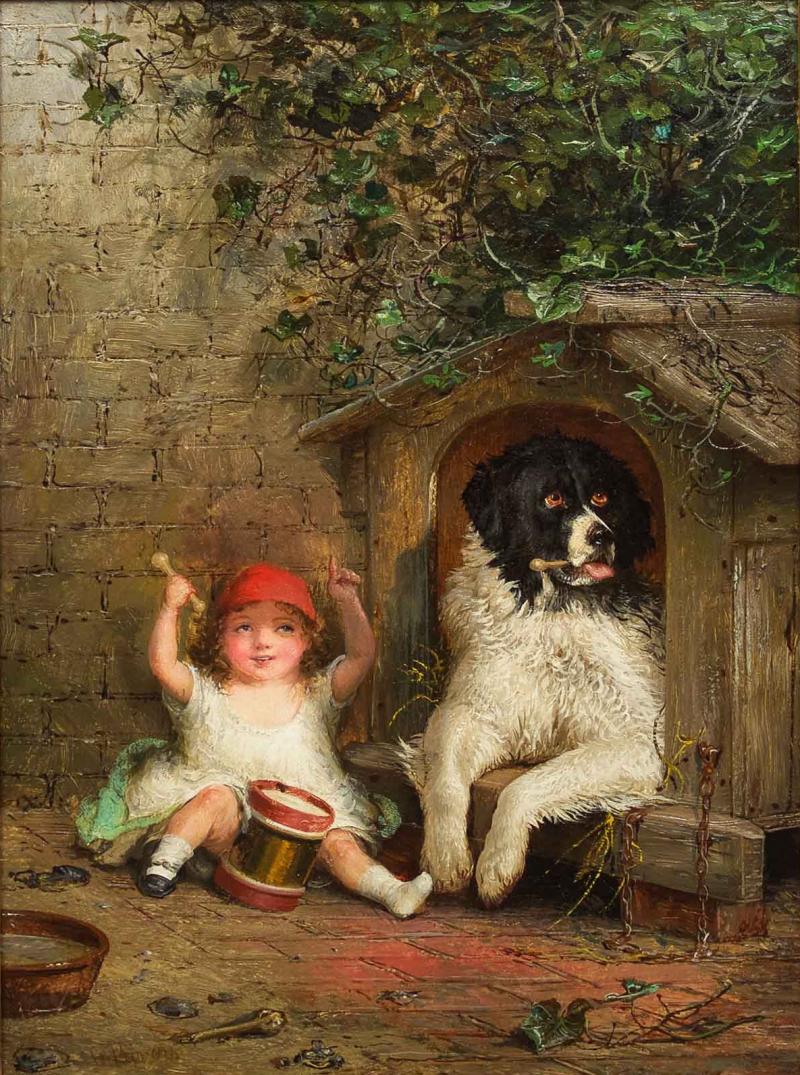 The First Lesson on the Drum H Rivers 19th Century 
